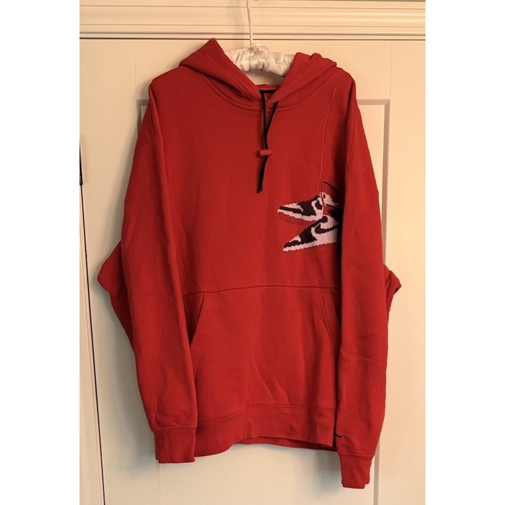 Jordan Sz XXL Men’s Hoodie Red Embroidered Shoes Jumpman CT3457
